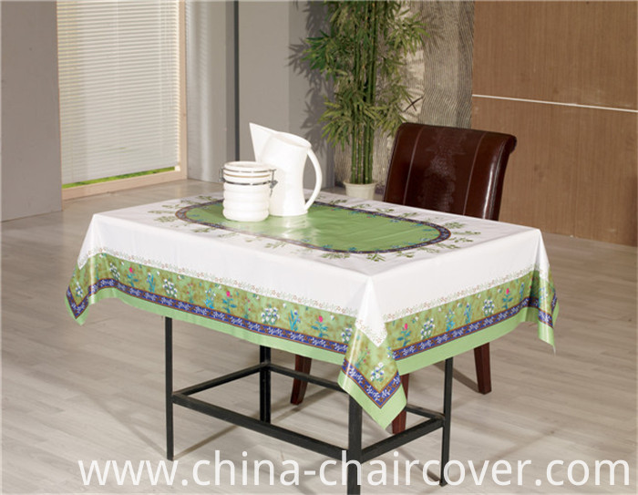 LFGB China Factory New Independent Designtransparent Printed Tablecloth 120*152cm (TZ0008)
